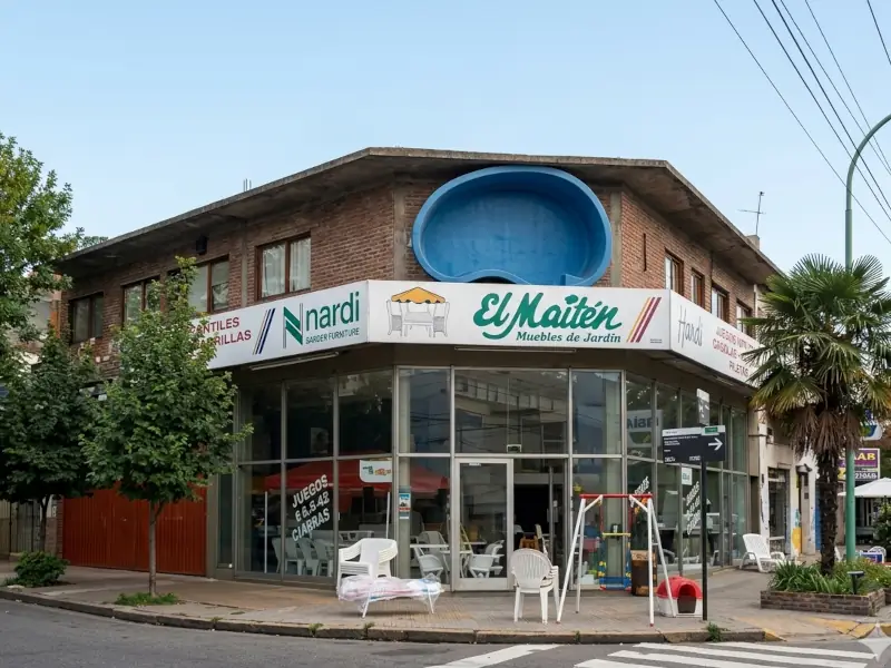 Frente del salón de ventas - Año 1988